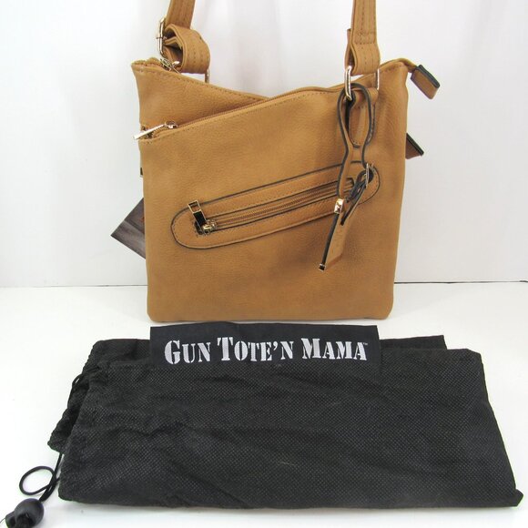 Bulldog Crossbody Concealed Carry Purse Bdp032 Dual Pouch Pocket and Dust Bag - Picture 2 of 12